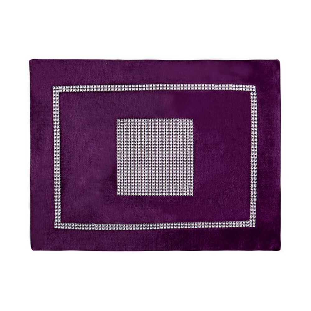 Placemats for Dining Table Sparkle Table Mat for Decoration 12x16 Inches Purple